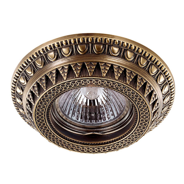 Встр.св-к IP20 GX5.3 50W 12V VINTAGE бронза C NOVOTECH