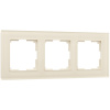 Favorit Рамка на 3 поста (молочный, стекло) Werkel