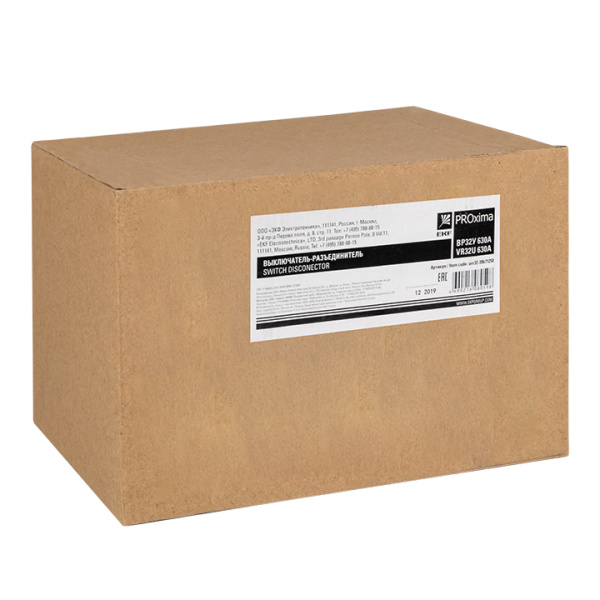 Выключатель-разъединитель ВР32У-39В71250 630А 2 направ, c д/г камерами съемная левая/правая рукоятка MAXima PROxima EKF