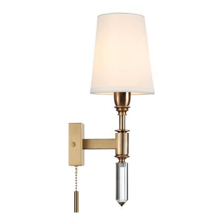Бра с выкл.E14 1*40W LONDON бронзовый/белый/ткань ODEON LIGHT