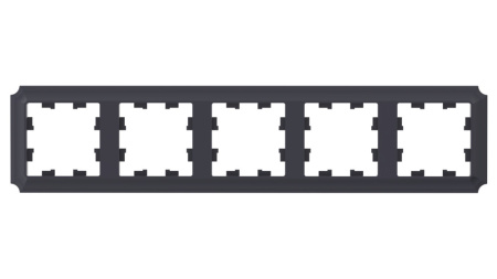 ATLASDESIGN ANTIQUE 5-постовая РАМКА, универсальная, КАРБОН Schneider Electric