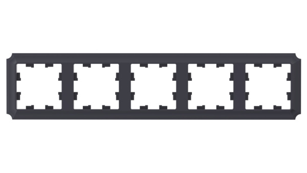 ATLASDESIGN ANTIQUE 5-постовая РАМКА, универсальная, КАРБОН Schneider Electric