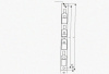 Стойка кронштейна рожкового криволинейного К1351.001-04 (радиус 4800), 6 рожков, без покрытия, S3,0, L815