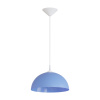 НСБ 21-60-252 Светильник декоративный, подвесной, "Кэнди", 1хЕ27, 60Вт, 230/50Гц, IP20, ø290х170мм, полипропилен, синий, длина подвеса 800мм, белый по