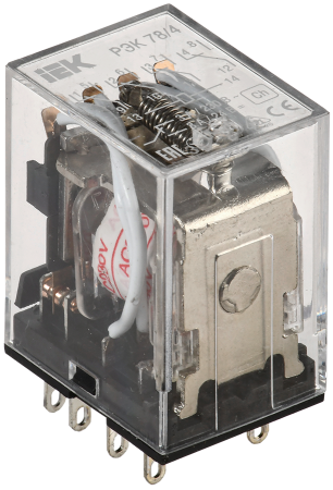 Реле промежуточное РЭК78/4(MY4) 3А 220В АC IEK Реле промежуточное РЭК78/4(MY4) 3А 220В АC IEK