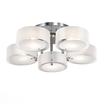 Люстра потолочная Хром/Белый E27 5*60Вт SL483.502.05 EVOLUCE