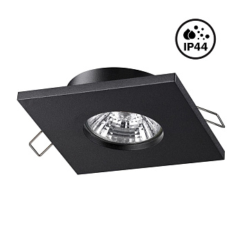 Св-к встр.влагозащ.IP44 GU10 50W 220V AQUA черный B NOVOTECH