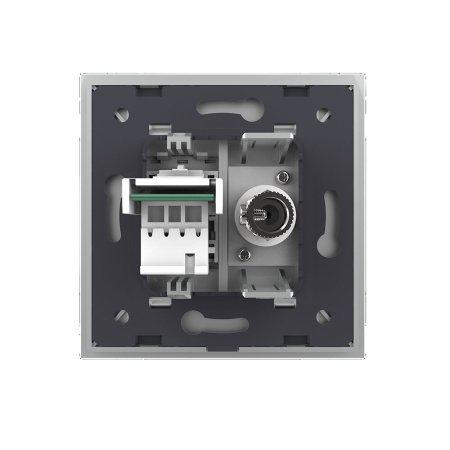 Розетка ТВ/ТЛФ Серая Livolo