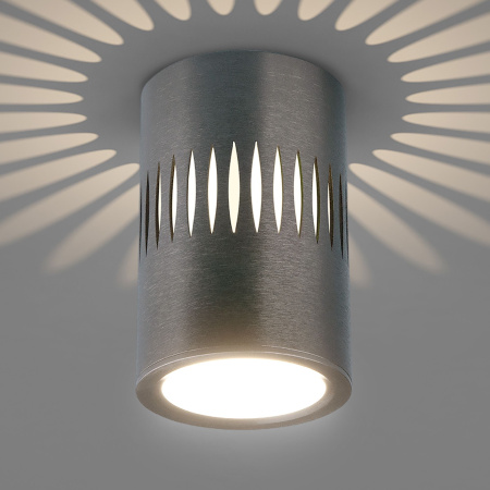 Накладной светодиодный светильник с подсветкой 7Вт 4200К графит IP20 (a053601) Elektrostandard