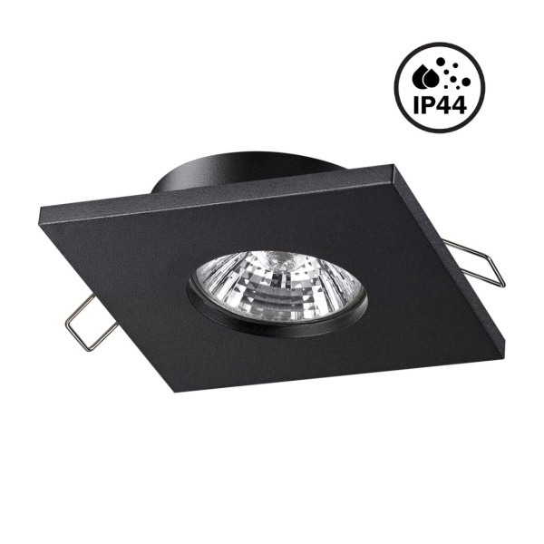 Св-к встр.влагозащ.IP44 GU10 50W 220V AQUA черный B NOVOTECH