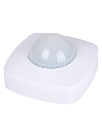 Датчик движения потолочный ДДП-06 (присутствия) 2000Вт, 10-1800с, 20м , 3+Лк, 180(сбоку)+360(сверху)