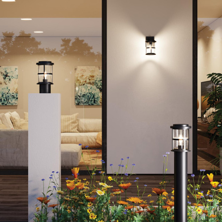 Ландшафтный настен.св-к E27 1*60W IP44 MAGUS черный/стекло ODEON LIGHT