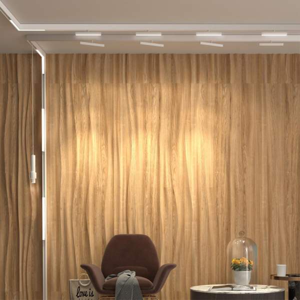 Трековый св-к для низков.шинопровода IP20 LED 4000K 12W 48V FLUM белый J NOVOTECH