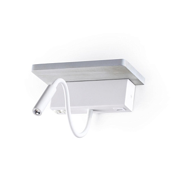 Настен.св-к LED 8W 560Лм 3000К WOODY седой дуб с белым/дерево ODEON LIGHT