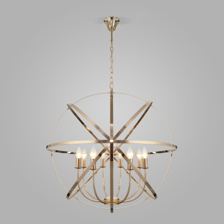 Подвесная люстра 8*E14 40Вт золотой IP20 Santi (60139/8 золото) Eurosvet