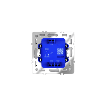 Проходной переключатель встраиваемый Voltum S70 одноклавишный 10А, (белый глянцевый)