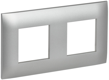 SKANDY Рамка 2-местная SK-F02S серебряный IEK