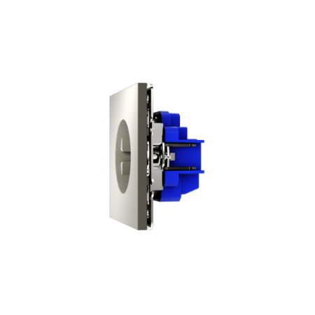 Розетка встраиваемая Voltum S70 с заземлением 16А, (кашемир)