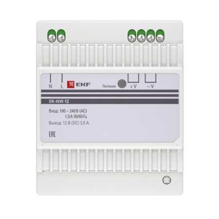Блок питания 12В DR-45W-12 PROxima EKF