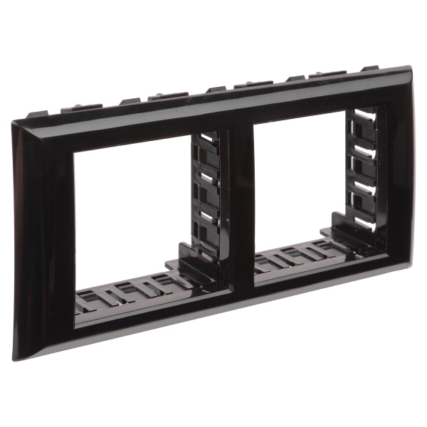 Рамка-суппорт "Avanti" для "In-liner Front", черный, 4 модуля DKC
