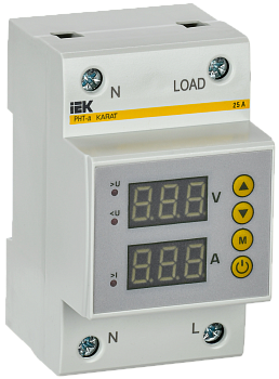 Реле напряжения и тока РНТ-д однофазное 54мм 25А IEK