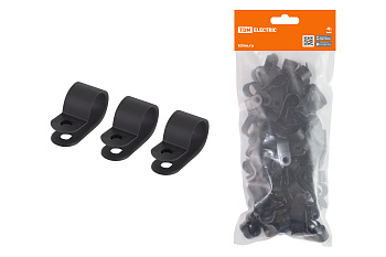 Скоба нейлоновая крепежная СКН-9 черная (100 шт) TDM Скоба нейлоновая крепежная СКН-9 черная (100 шт) TDM