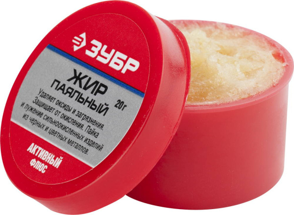 Флюс жир паяльный, активный, 20гр ЗУБР