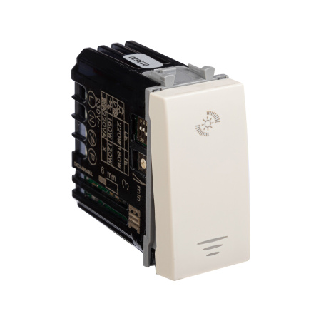 Диммер кнопочный модульный для LED ламп, "Avanti", "Ванильная дымка", 1 модуль DKC