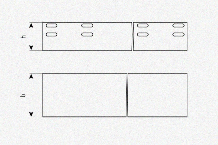 Лоток глухой ЛМГ 50х25х2000 УХЛ1, оцинкованный лист S1,0