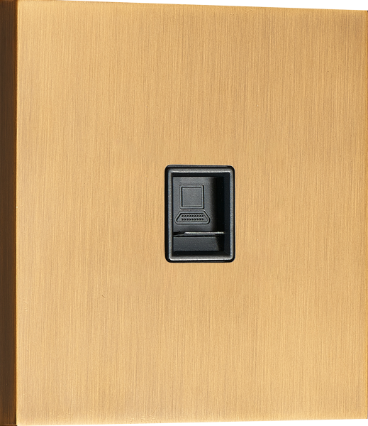 Donel N96 Компьютерная розетка RJ45 cat.6/ClassE, Латунь, серия DT