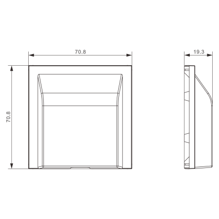 Donel S08 глянцевый белый кабельный вывод, серия DB