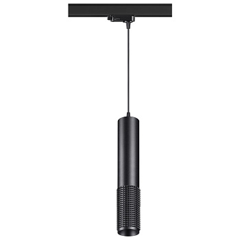 Трехфазный трековый св/д cветильник,провод 1м IP20 LED 4000K 12W 220V черный MAIS LED NOVOTECH