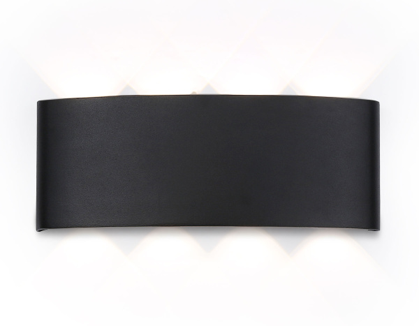 Светильник светодиодный уличный настенный архитектурный ST4464/8 BK черный IP65 LED 4200K 8W 210*80*46 Ambrella Light