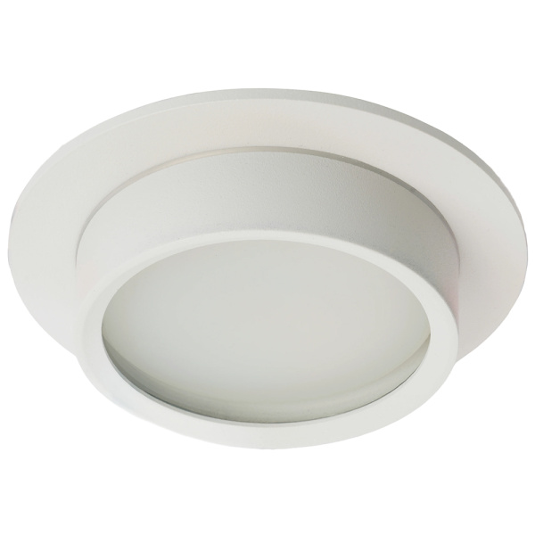 Светильник потолочный встраиваемый, 15W 230V GX53, IP44, белый, круг, без лампы, DL504 Feron