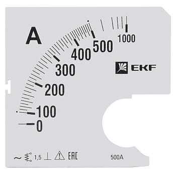 Шкала сменная для A961 500/5А-1,5 PROxima EKF