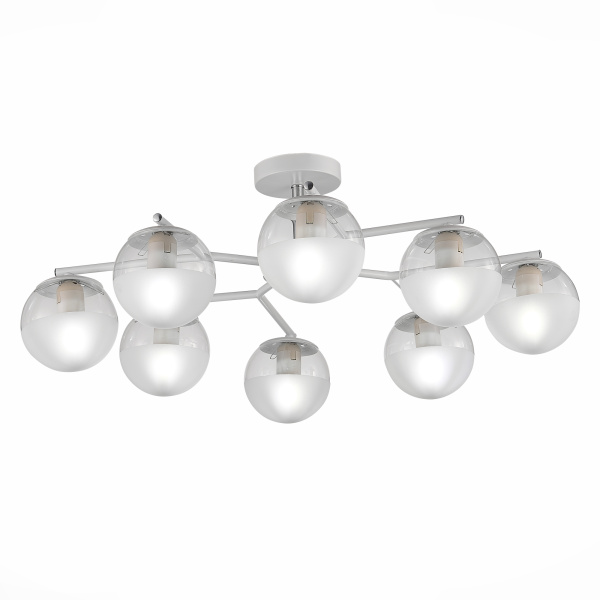 Люстра потолочная Белый, Хром/Прозрачный E27 8*60Вт SLE106602-08 EVOLUCE