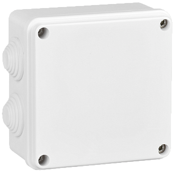 Коробка распаячная КМ для открытой проводки 100х100х50мм белая IEK