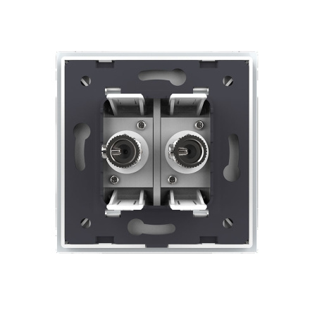 Розетка ТВ двойная Белая Livolo