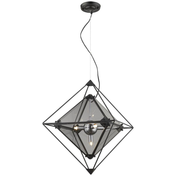Светильник подвесной Черный/Дымчатый G9 5*7Вт WE244.05.023 WERTMARK