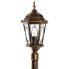 Светильник садово-парковый Feron PL165 шестигранный, столб 60W E27 230V, черное золото