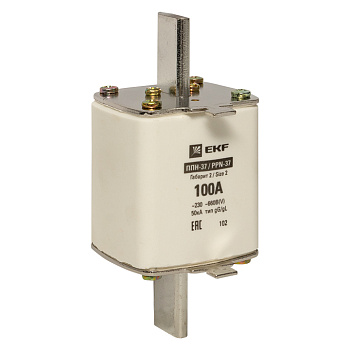 Плавкая вставка ППН-37 400/100А габарит 2 PROxima EKF