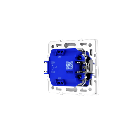 Выключатель встраиваемый Voltum S70 одноклавишный 10А, (белый глянцевый)