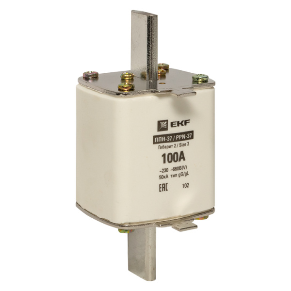 Плавкая вставка ППН-37 400/100А габарит 2 PROxima EKF