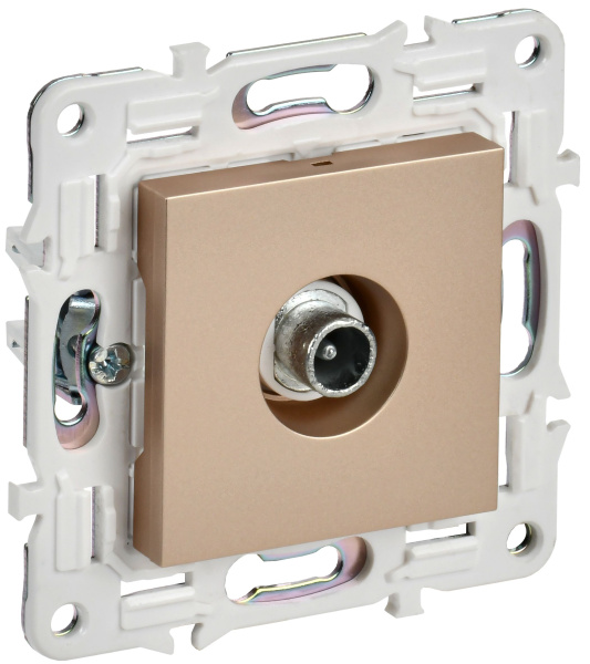 SKANDY Розетка TV проходная SK-A17Sa песочный IEK