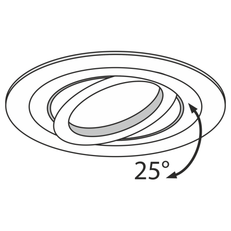 Встраиваемый светильник 1*GU10 50Вт Серебро IP20 Atom DL023-2-01S Technical