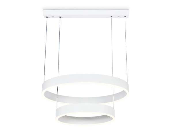 Светильник светодиодный подвесной с пультом FA6611/2 WH белый 85W D400/600*730 (ПДУ РАДИО 2.4G) Ambrella Light