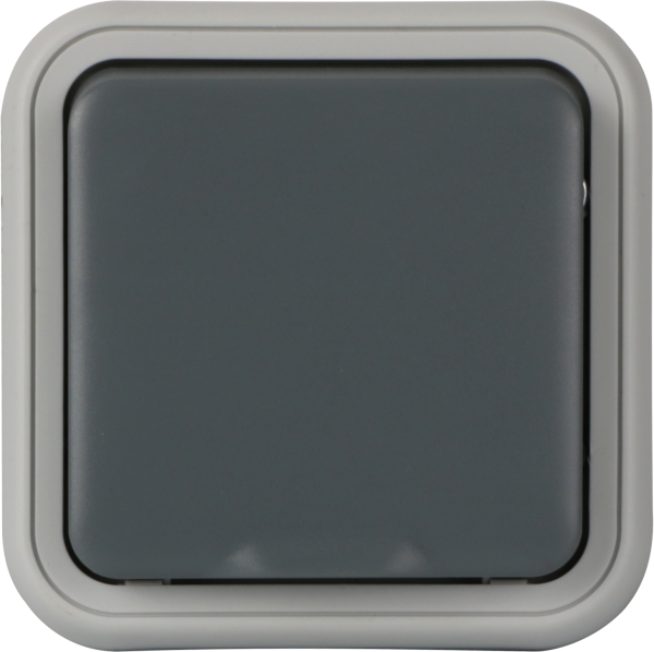 Donel W55 Рамка с крышкой для скрытой установки розетки одиночный, серый, IP55, серия (тип) DIP55