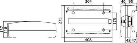 ЩРн-П-18, IP40, серый, с усиленным клеммным блоком 1х87318 DKC