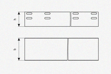 Лоток глухой ЛМГ 50х65х2000 УХЛ1, оцинкованный лист S1,5