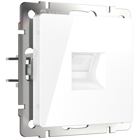Встраиваемые механизмы Розетка СУ Ethernet RJ-45 . Белый IP20 Werkel